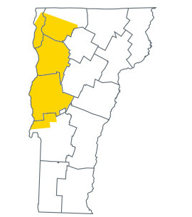 Greater Chittenden county map