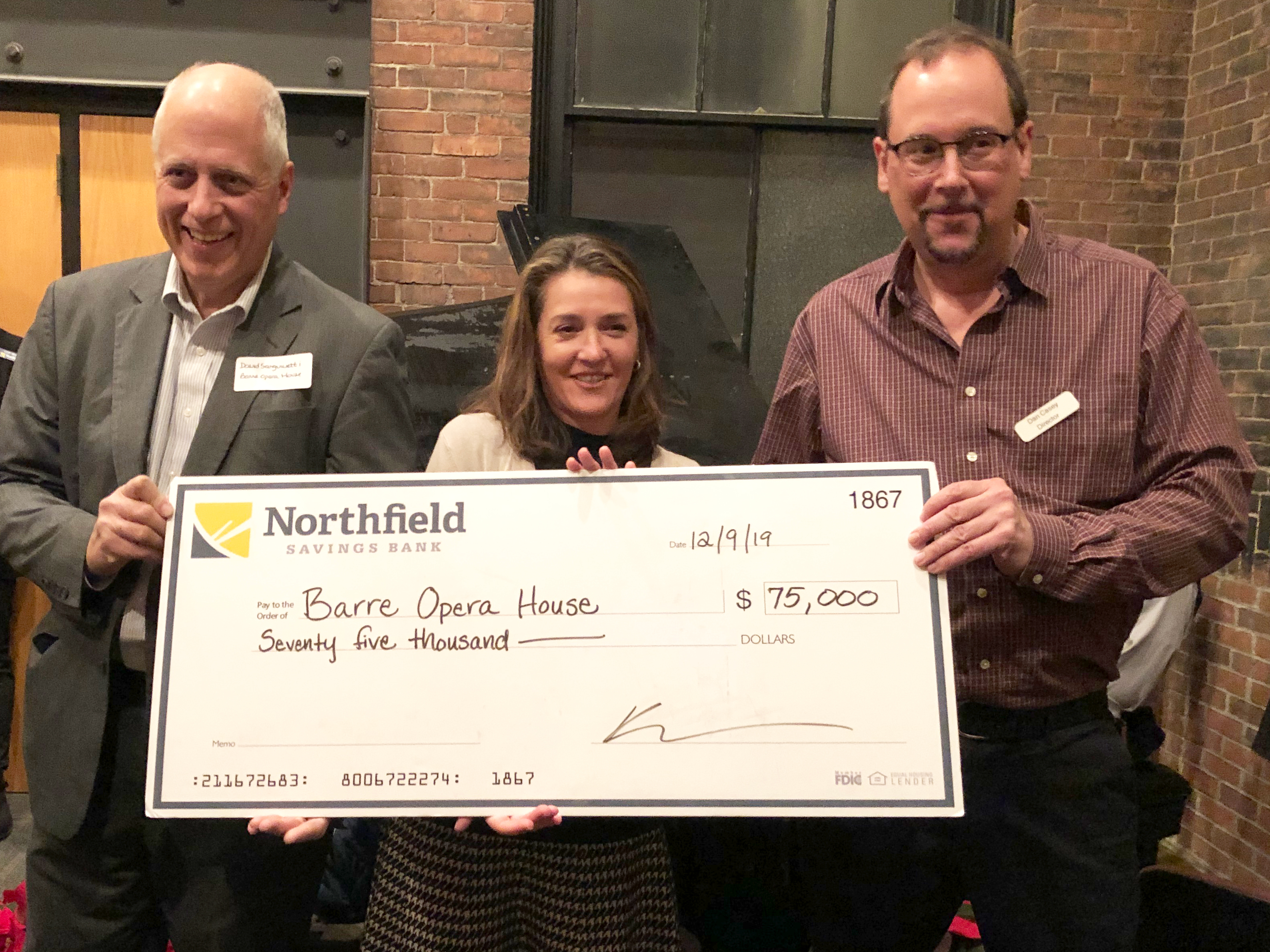NSB supports Barre Opera House with $75,000 gift